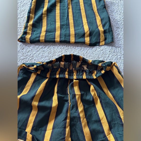 Zaful matching set (olive, black, yellow) - Picture 3 of 10